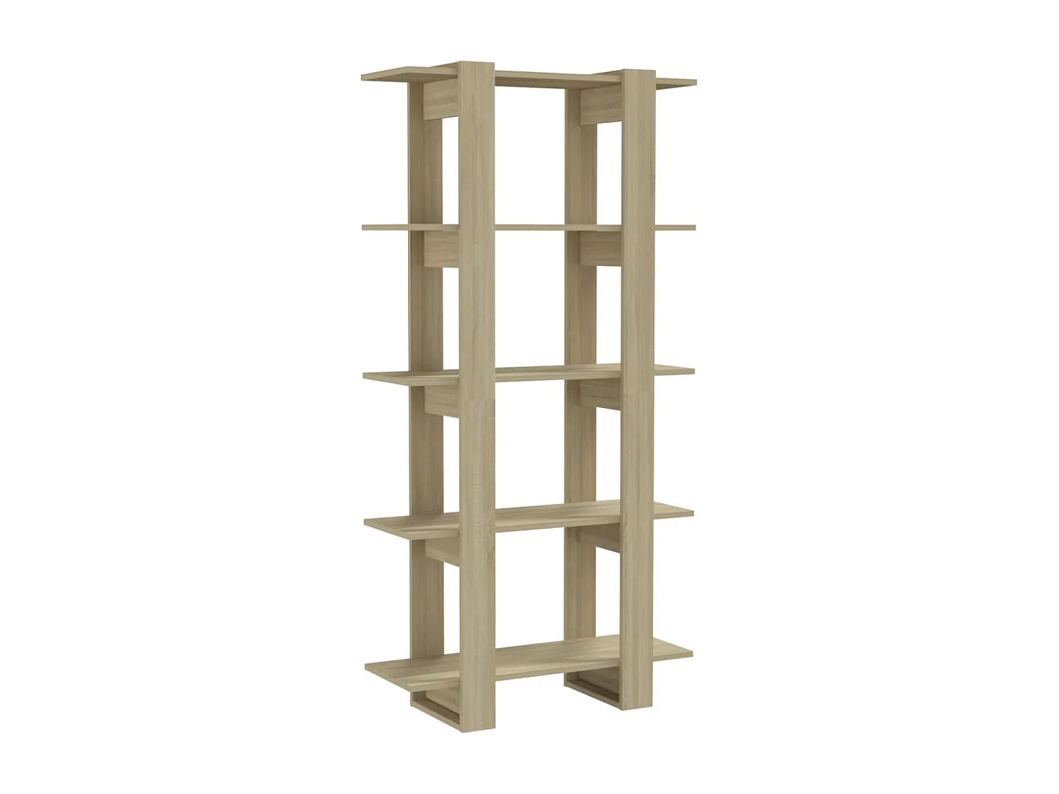 Estante/divisória 80x30x160cm contraplacado cor carvalho sonoma