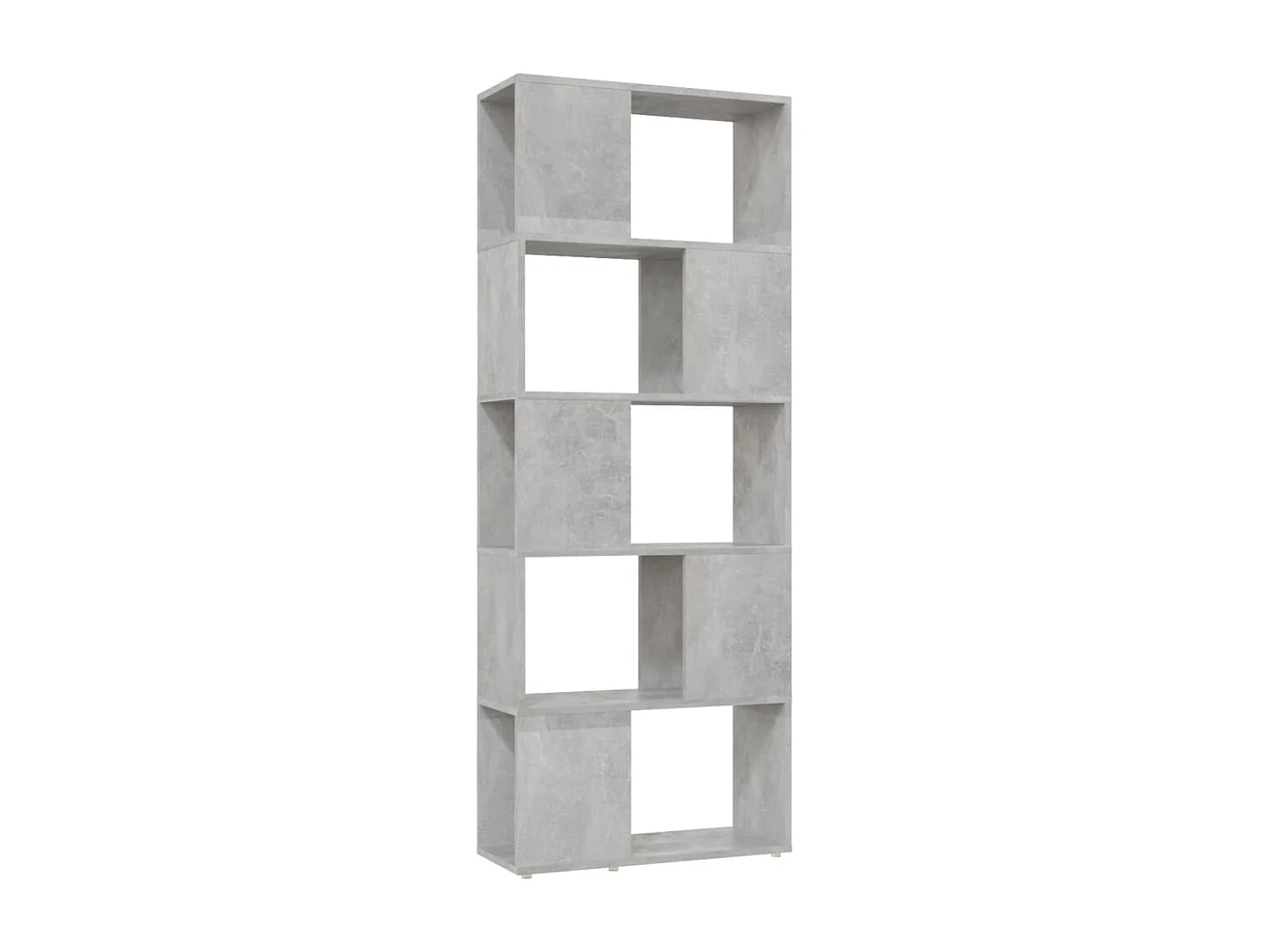 Bibliothèque/Séparateur de pièce Gris béton 60x24x155 cm