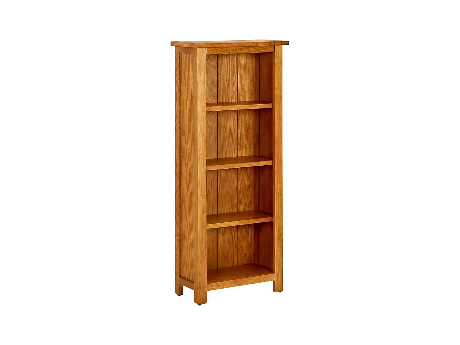 Bibliothèque à 4 niveaux 45x22x110 cm Bois de chêne massif