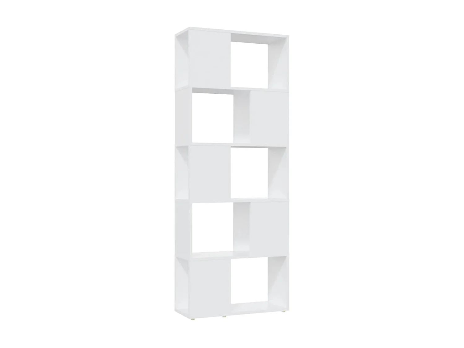 Bibliothèque Séparateur de pièce Blanc 60x24x155 cm Aggloméré