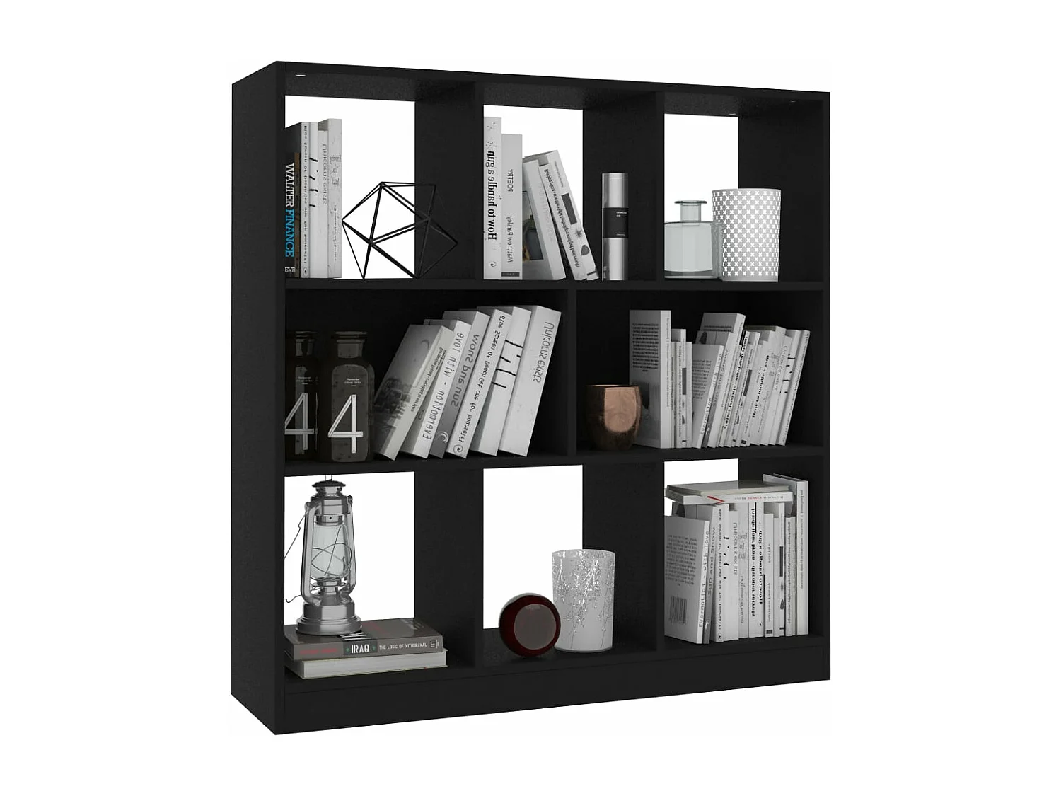 Bibliothèque Noir 97,5 x 29,5 x 100 cm Aggloméré