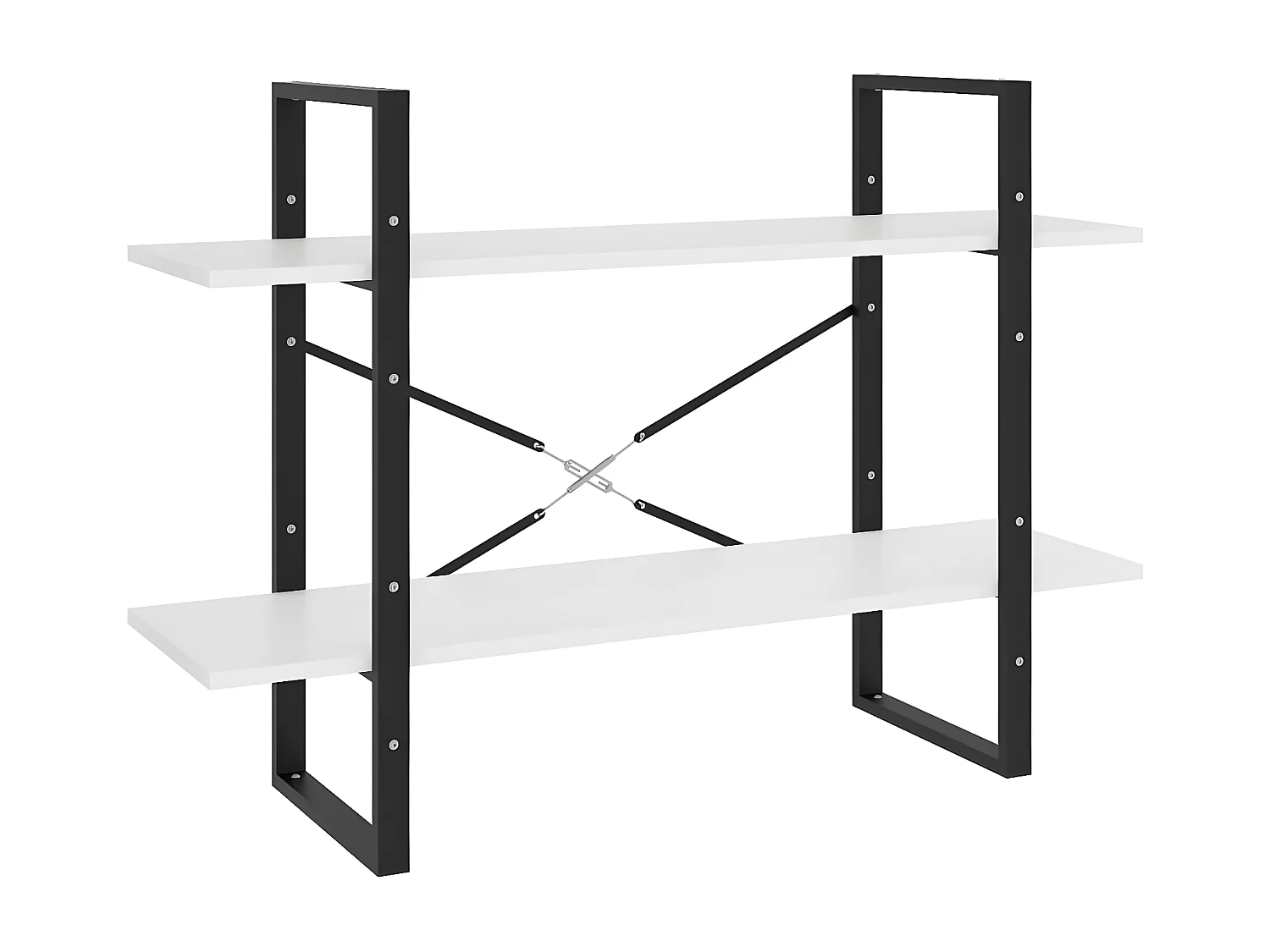 Bibliothèque à 5 niveaux Blanc 100x30x175 cm Bois d'ingénierie