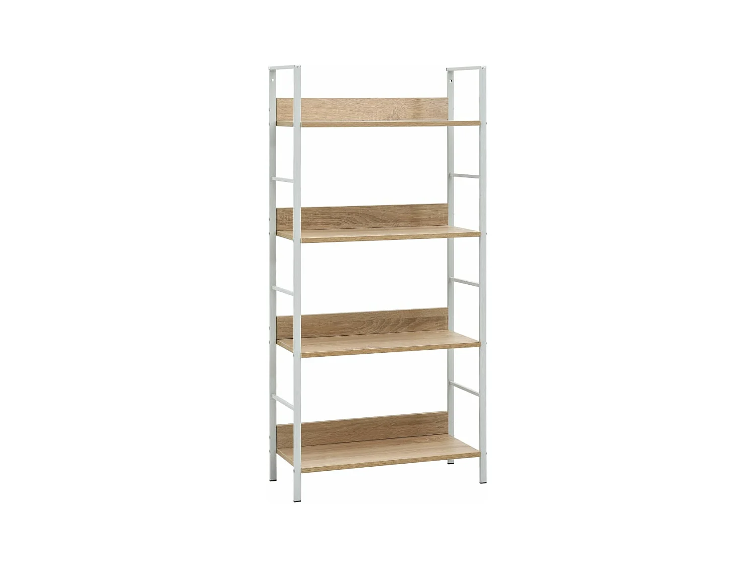 Bibliothèque à 4 niveaux Chêne 60x27,6x124,5 cm Aggloméré