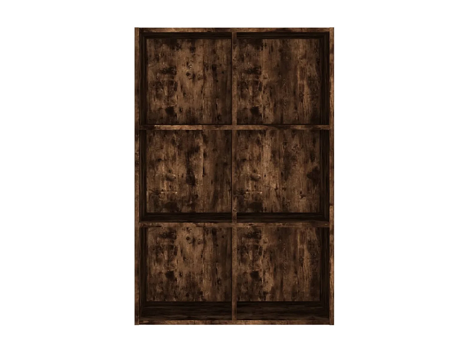 Boekenkast/dressoir 66x30x98 cm bewerkt hout gerookt eikenkleur