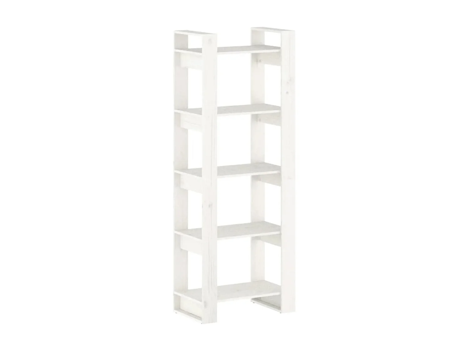 Bibliothèque/Séparateur de pièce Blanc 60x35x160 cm Bois massif