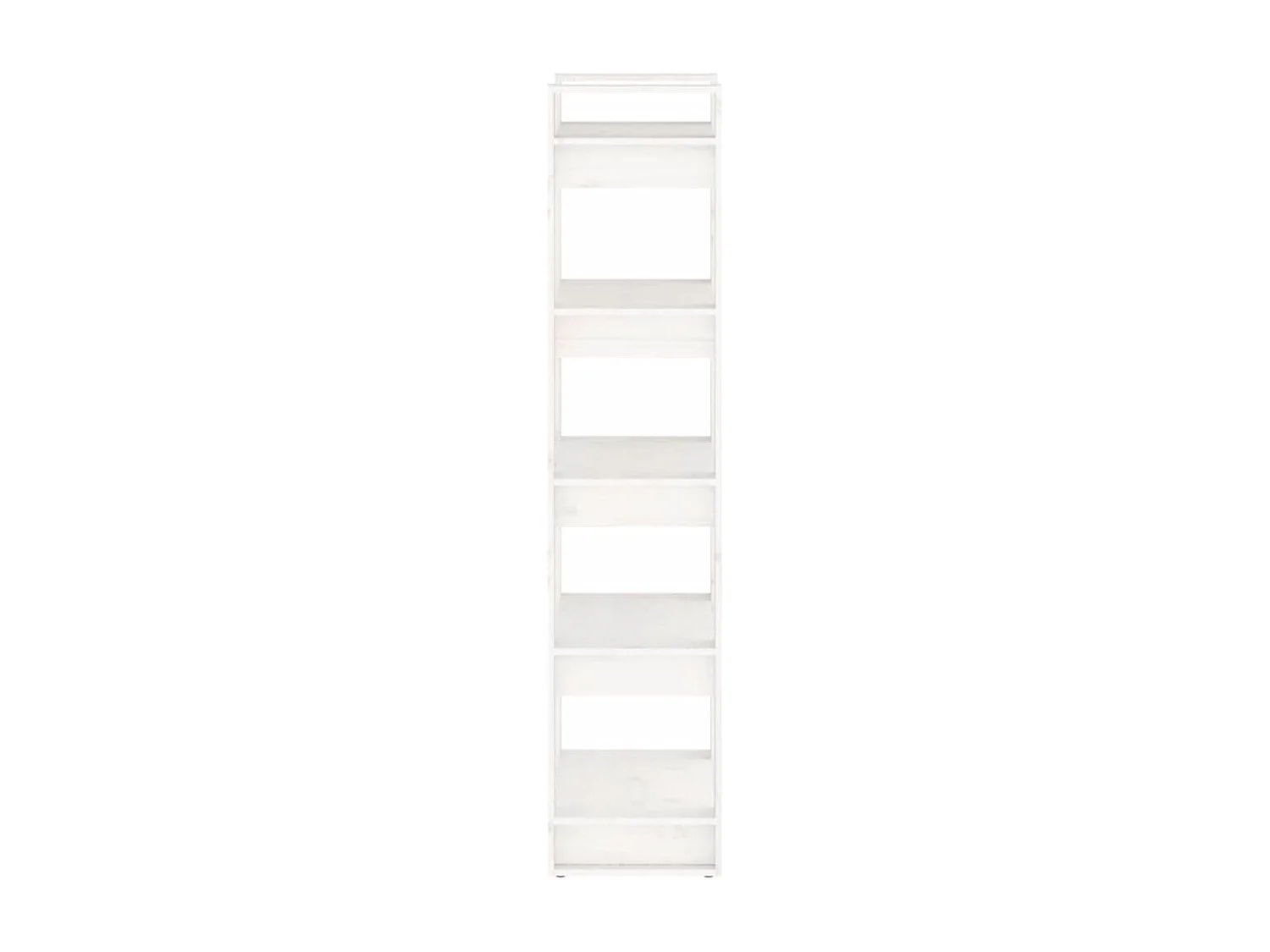 Bibliothèque/Séparateur de pièce Blanc 60x35x160 cm Bois massif