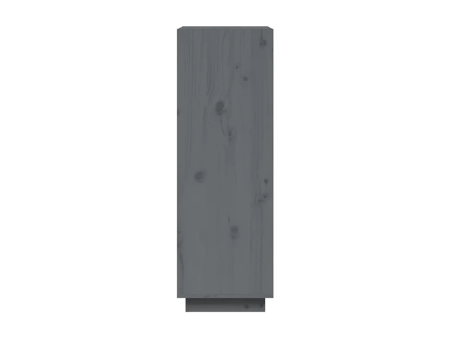 Bibliothèque/Cloison Gris 60x35x103 cm Bois de pin massif