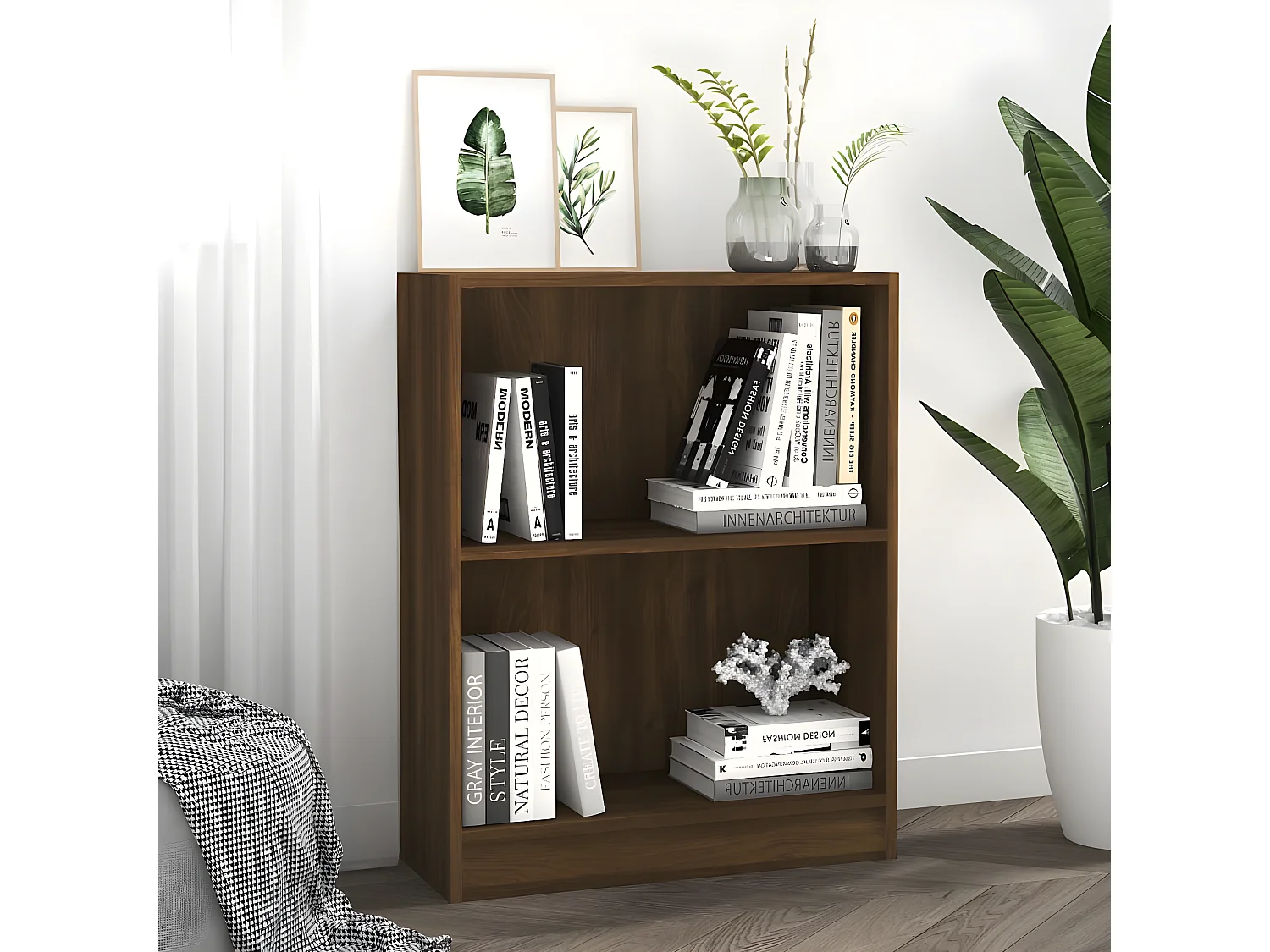 Bibliothèque Chêne marron 60x24x74,5 cm Bois d'ingénierie