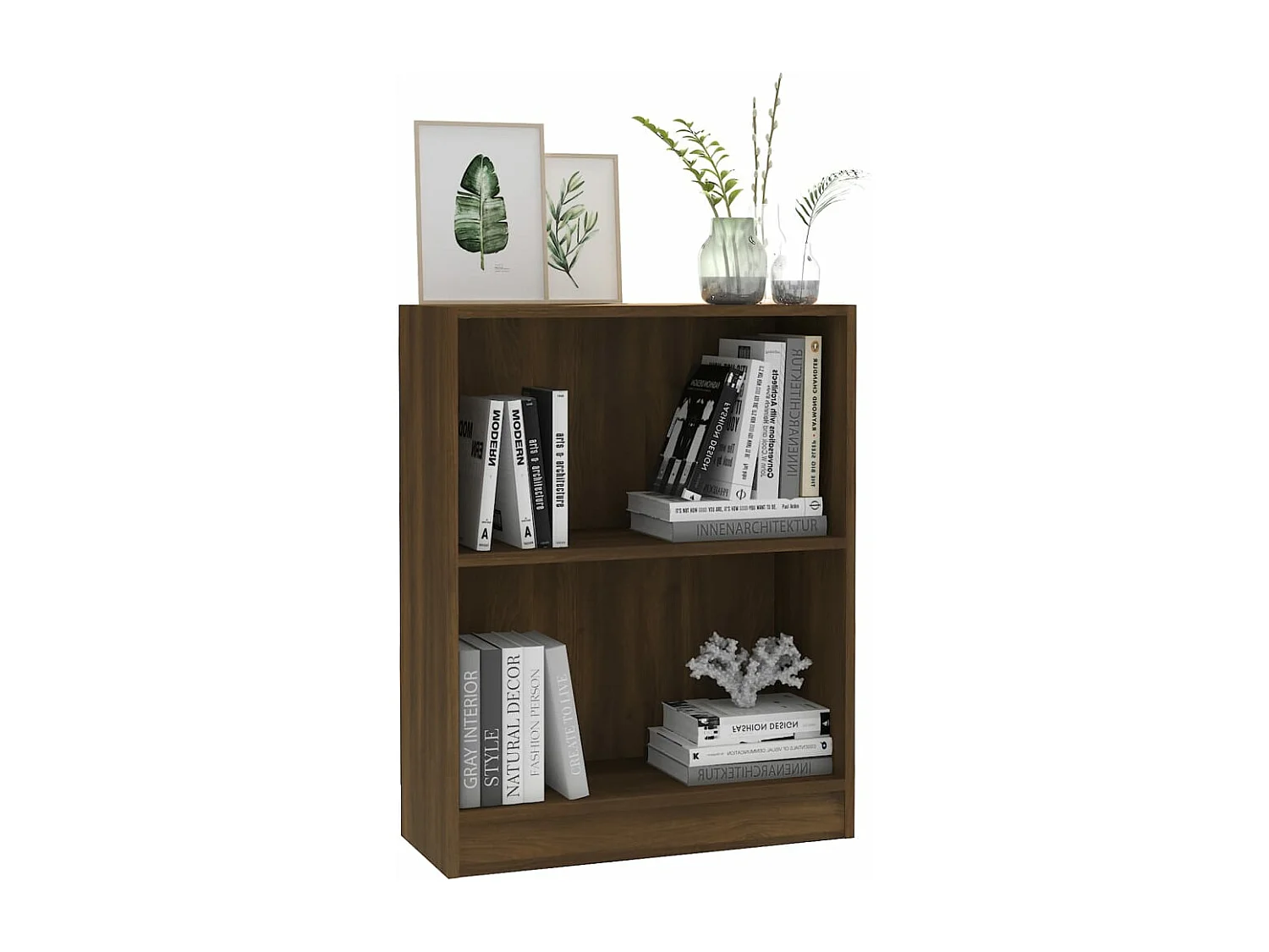 Bibliothèque Chêne marron 60x24x74,5 cm Bois d'ingénierie