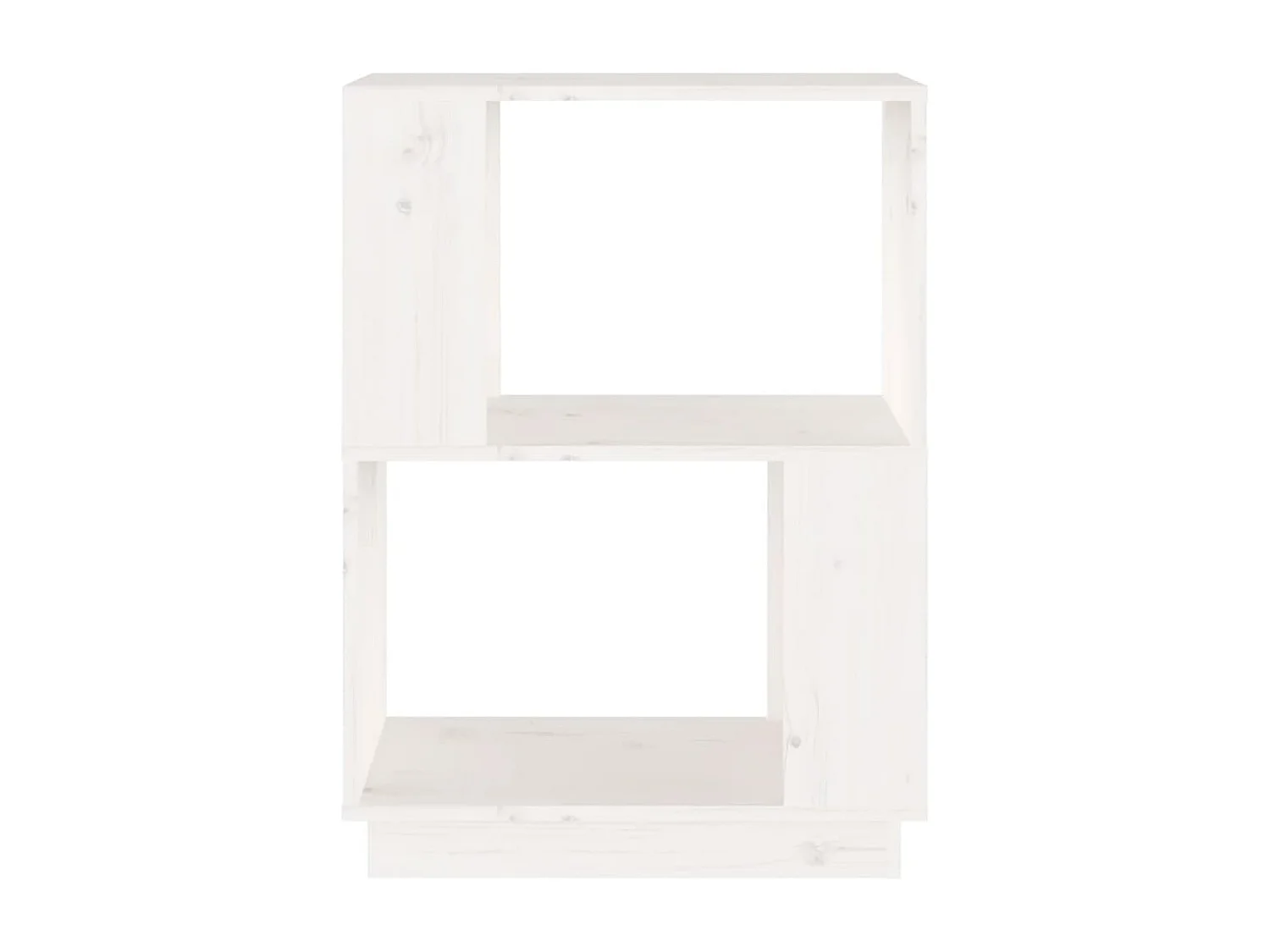 Bibliothèque/Séparateur de pièce Blanc 51x25x70 cm Pin solide