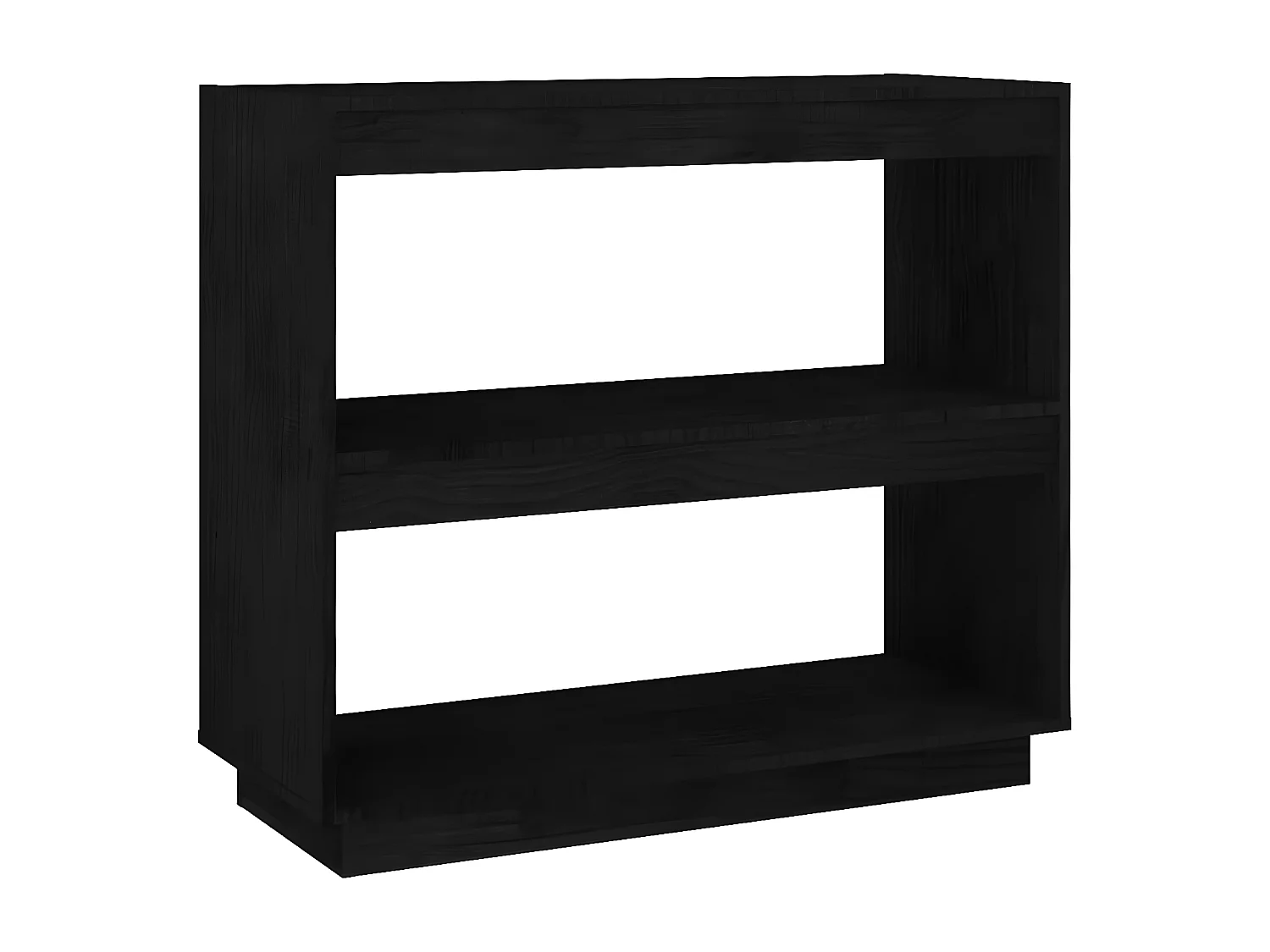 Estante 80x35x71 cm madeira de pinho maciça preto