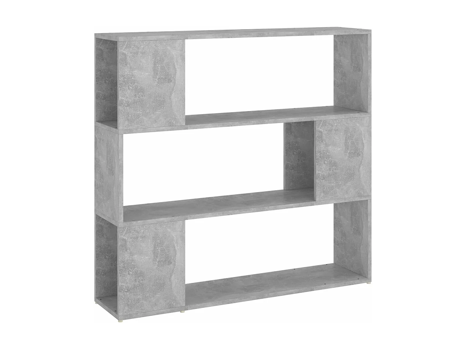 Boekenkast/kamerscherm 100x24x94 cm betongrijs