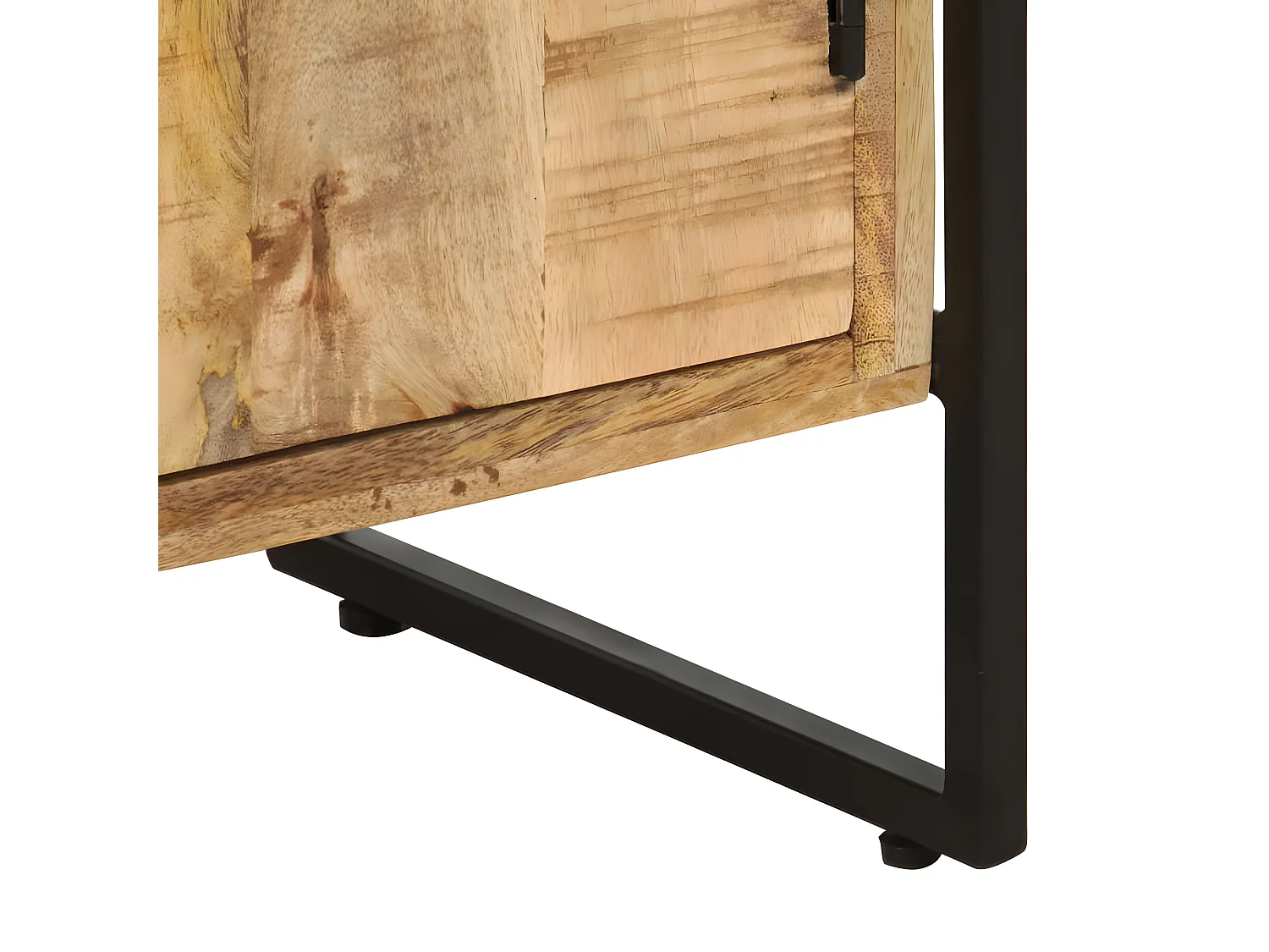 Bibliothèque à 4 niveaux 124x30x180 cm Bois de manguier brut