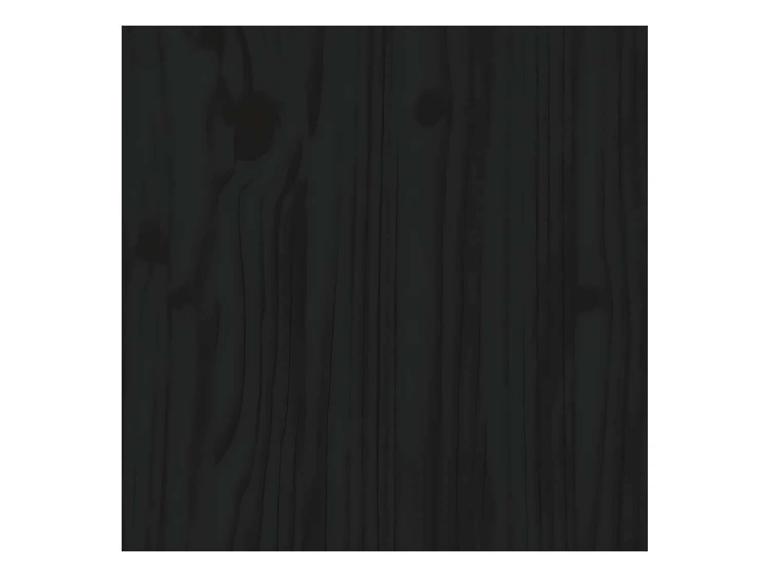 Bibliothèque/Séparateur de pièce Noir 60x30x103,5 cm Pin solide