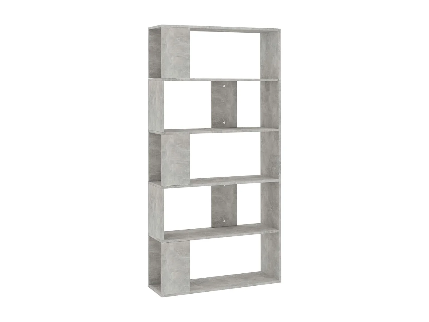 Bibliothèque/Séparateur de pièce Gris béton 80x24x159 cm