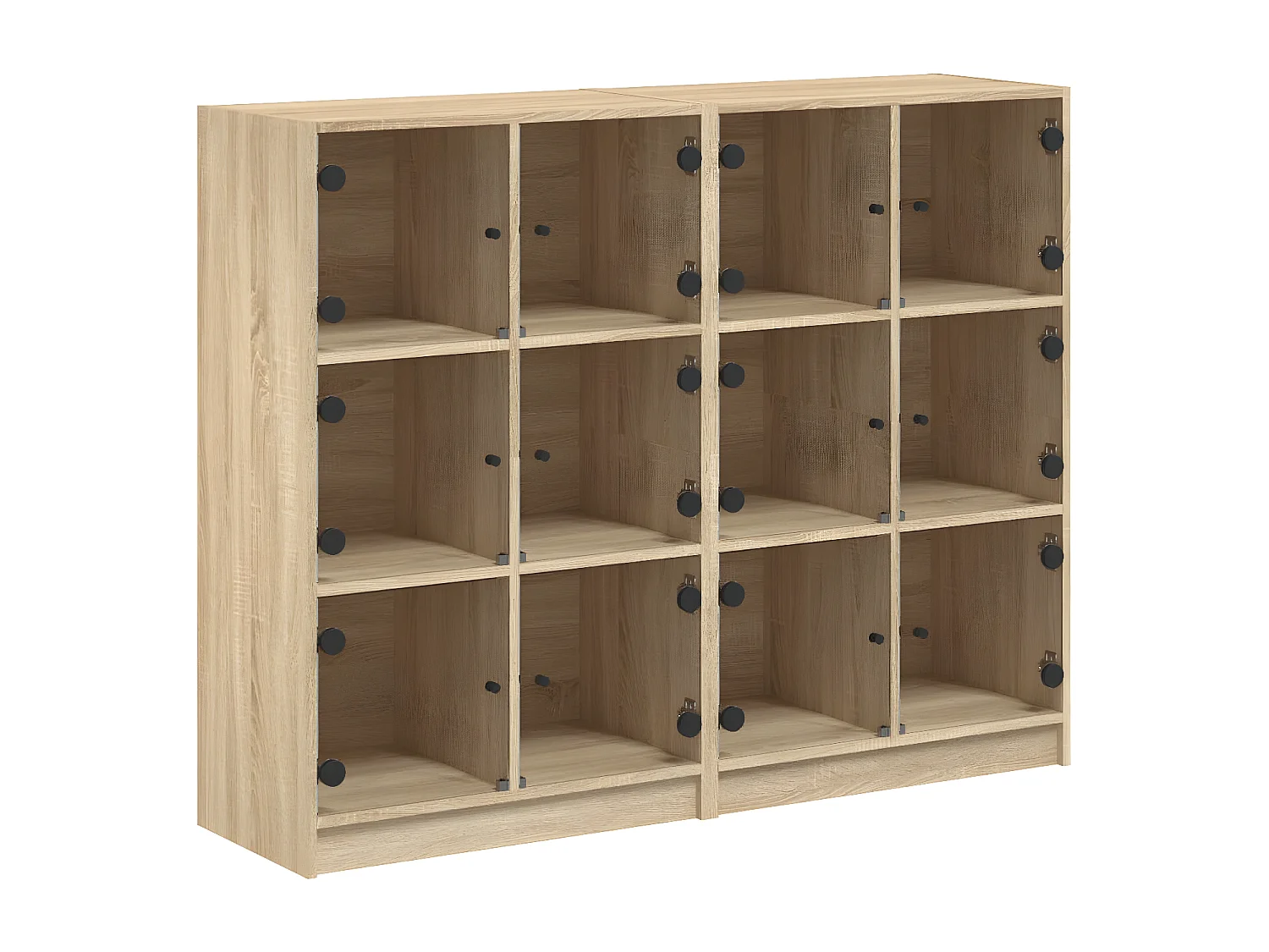 Estante c/ portas 136x37x109 cm deriv. madeira carvalho sonoma