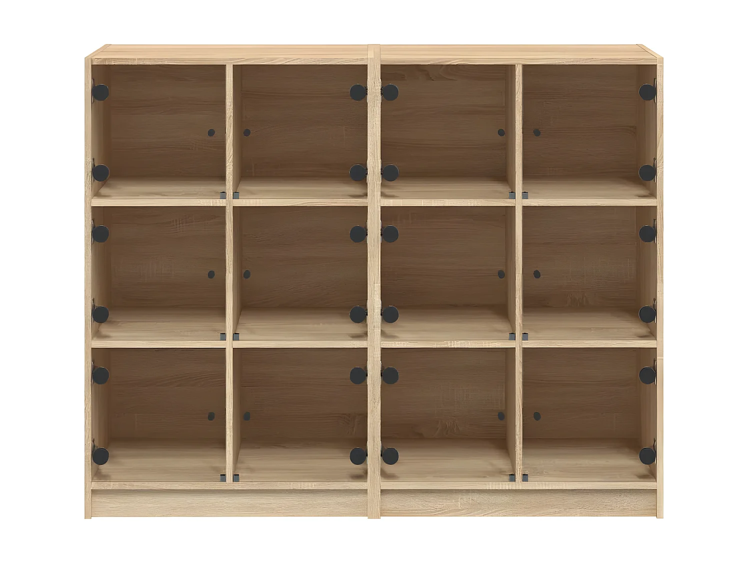 Estante c/ portas 136x37x109 cm deriv. madeira carvalho sonoma