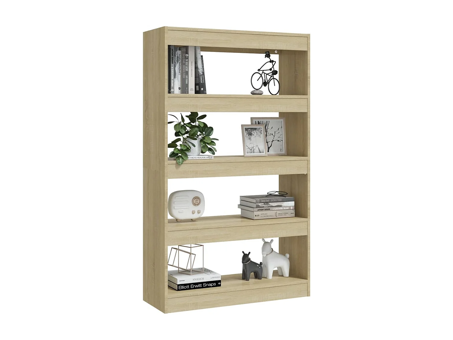 Bibliothèque/Séparateur de pièce Chêne sonoma 80x30x135 cm