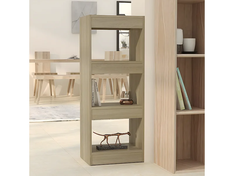 Estantería/divisor madera ingeniería roble Sonoma 40x30x103 cm