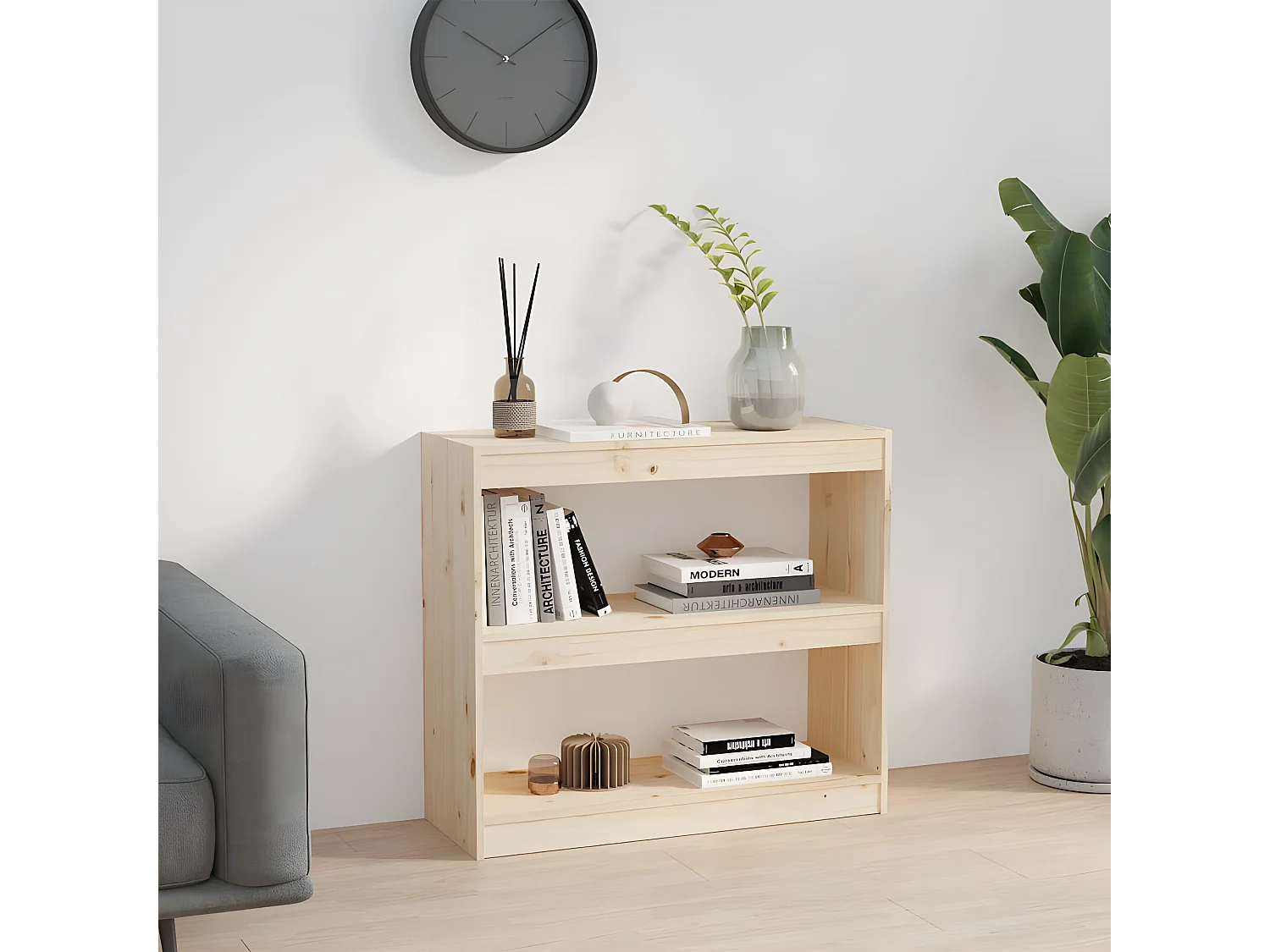 Bibliothèque/Séparateur de pièce 80x30x71,5 cm Bois de pin