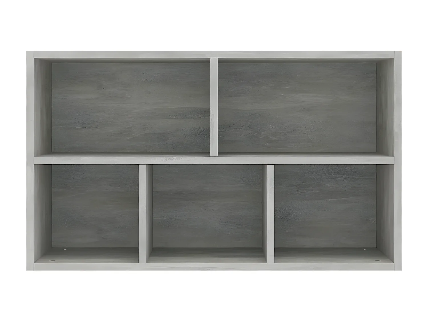 Bibliothèque/Buffet Gris béton 50x25x80 cm Aggloméré