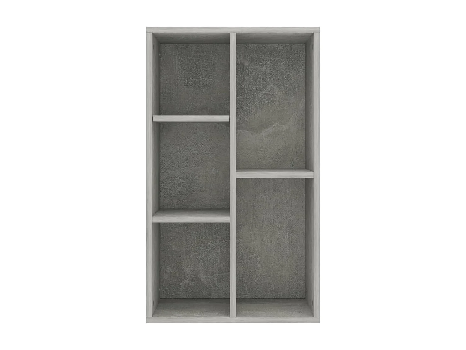 Bibliothèque/Buffet Gris béton 50x25x80 cm Aggloméré