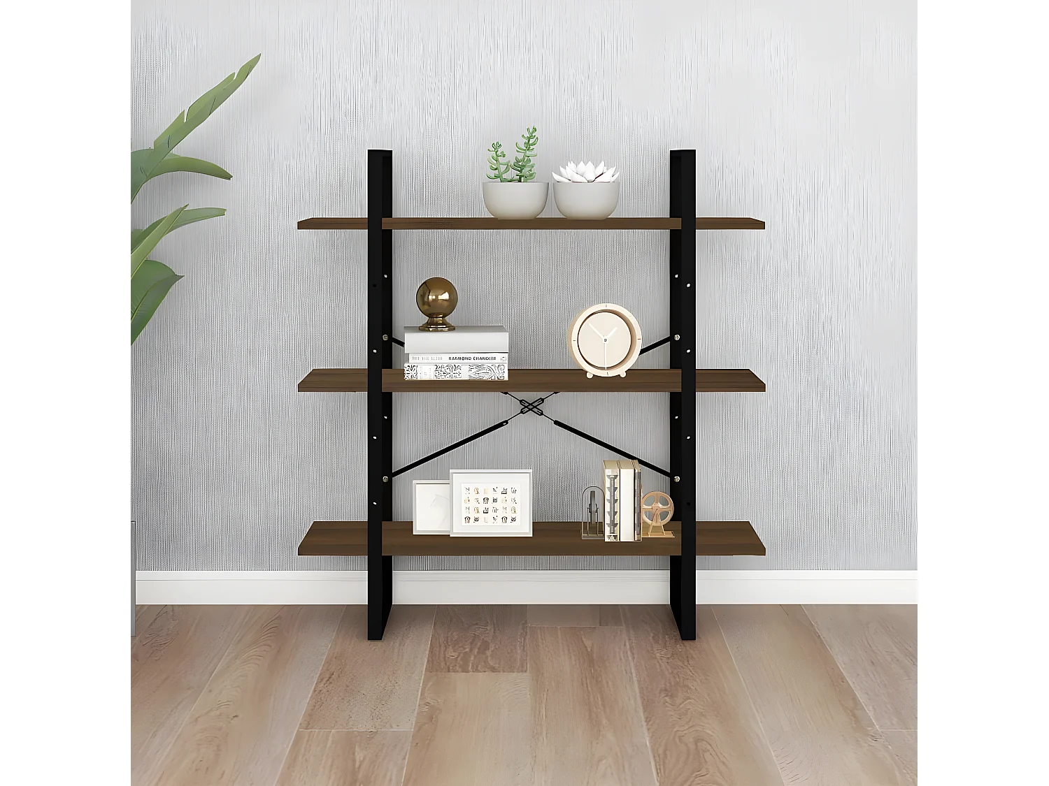 Bibliothèque Chêne marron 100x30x105 cm Bois d'ingénierie