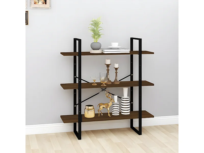 Bibliothèque Chêne marron 100x30x105 cm Bois d'ingénierie