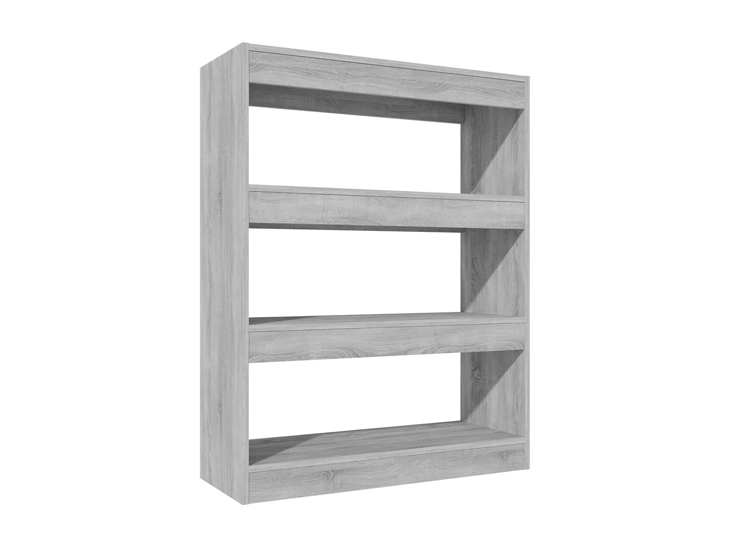 Boekenkast/kamerscherm 80x30x103 cm bewerkt hout grijs sonoma