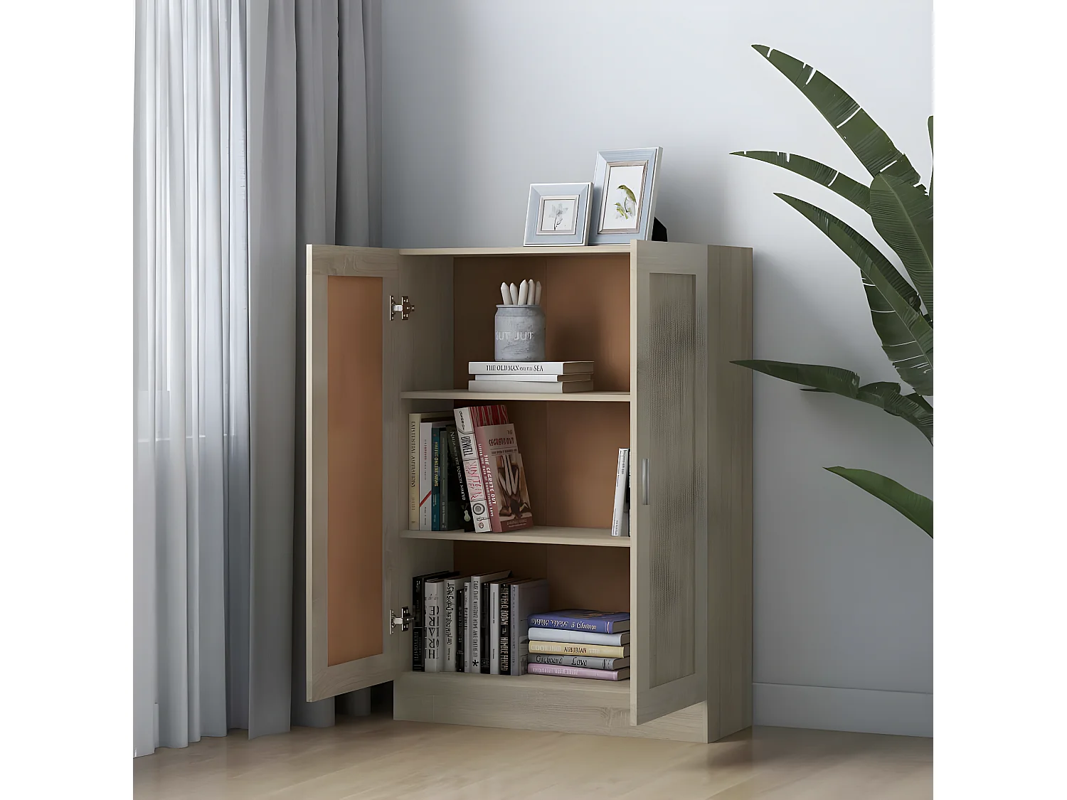 Bibliothèque Chêne sonoma 82,5x30,5x115 cm Aggloméré