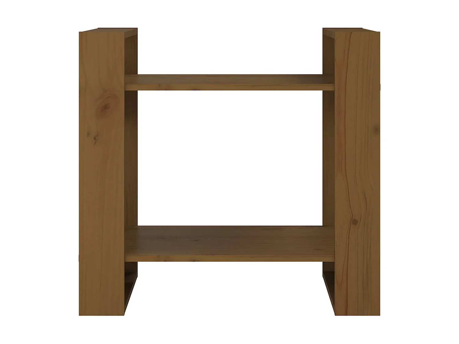 Boekenkast/kamerscherm 60x35x57 cm massief hout honingbruin