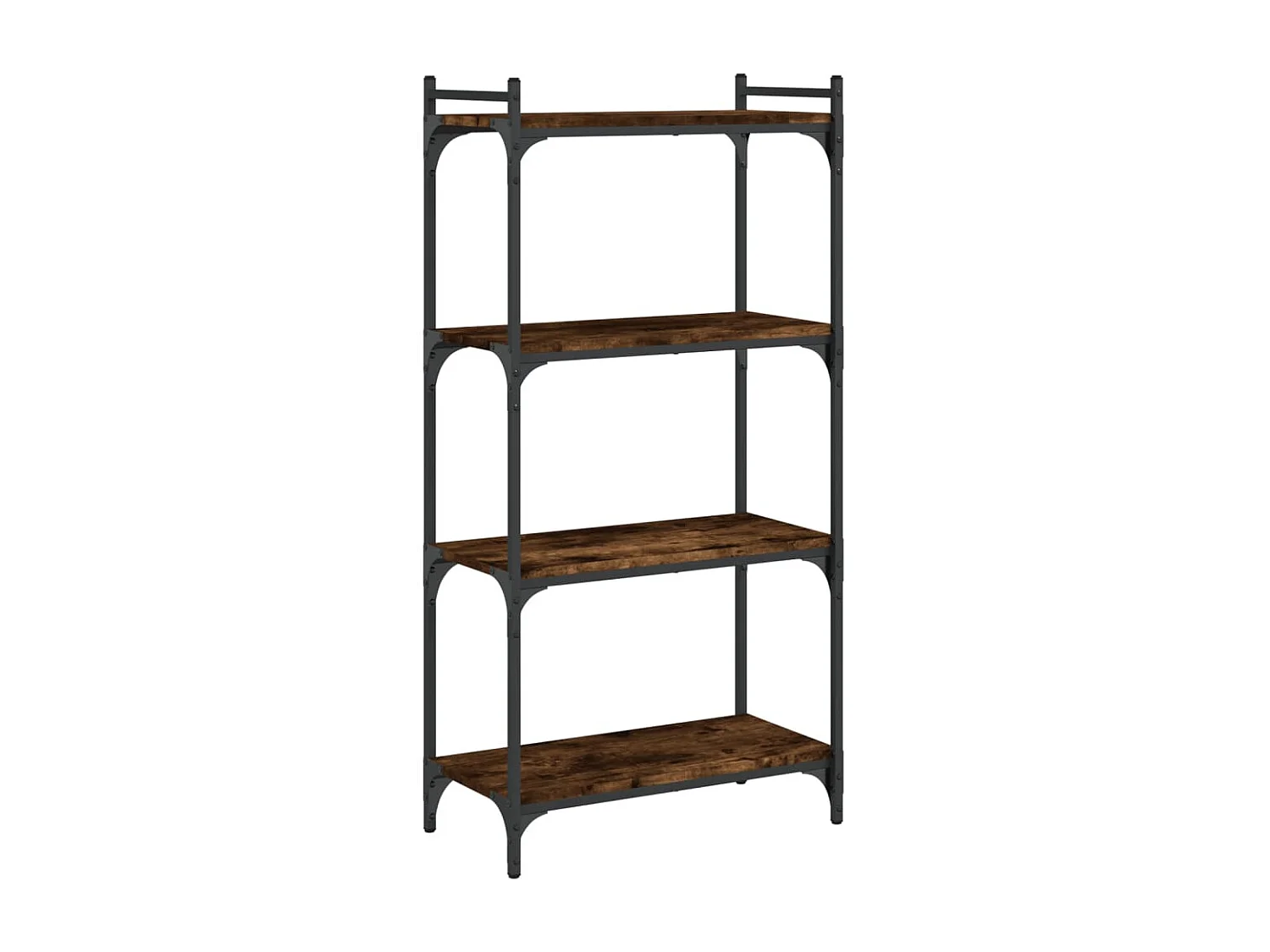 Estante c/ 4 prateleiras derivados de madeira carvalho fumado