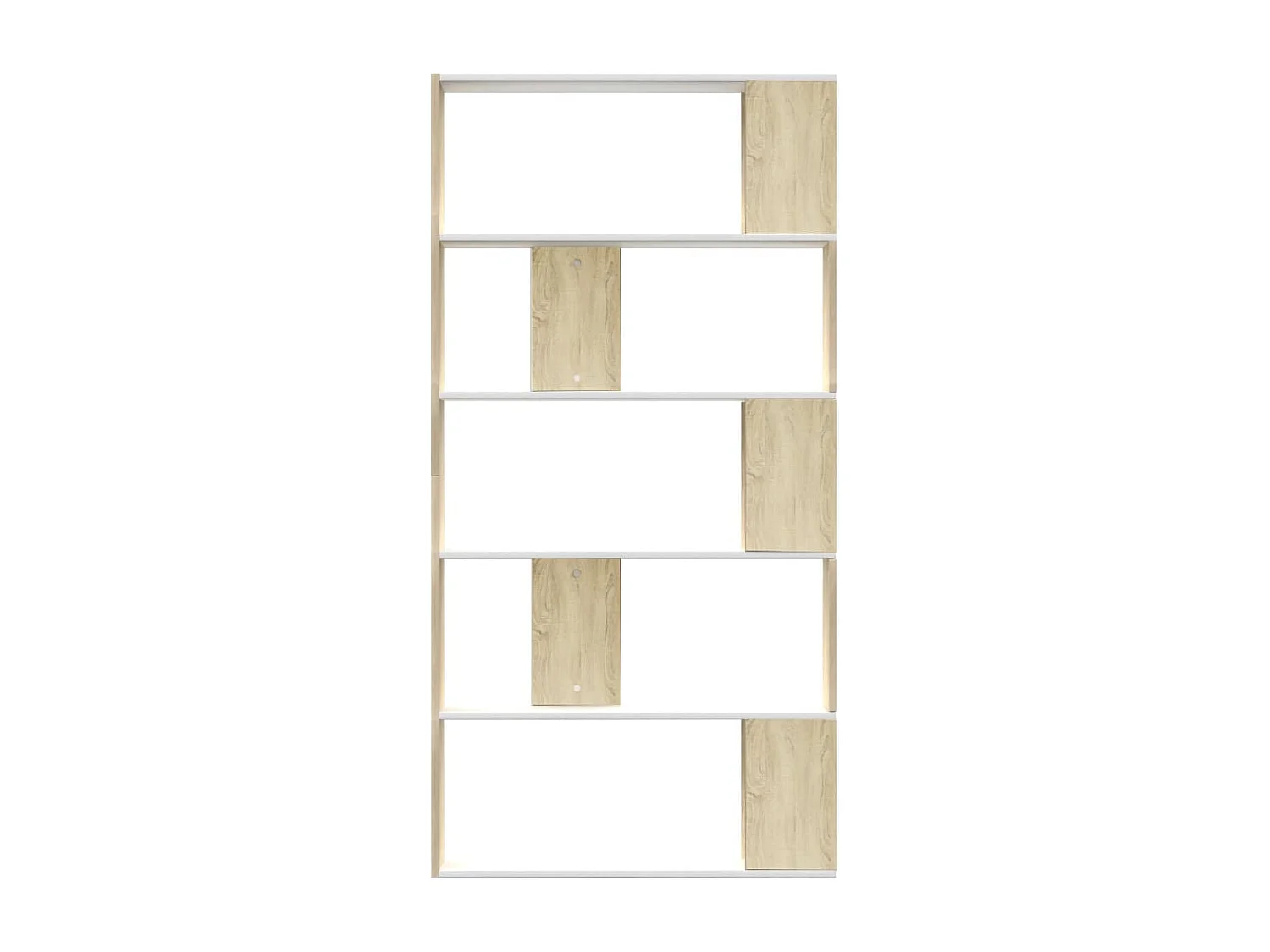 Estante/divisória 80x24x159cm branco e cor carvalho