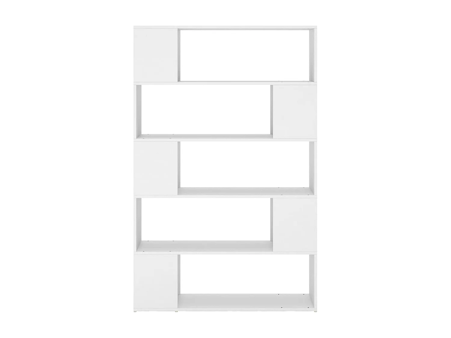 Bibliothèque Séparateur de pièce Blanc 100x24x155 cm Aggloméré