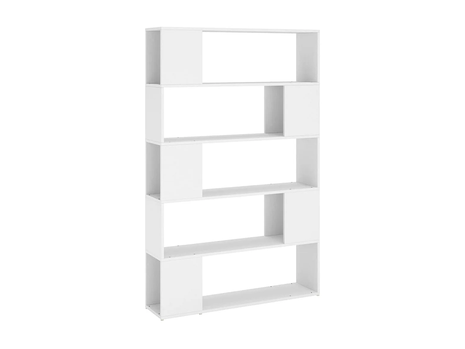 Bibliothèque Séparateur de pièce Blanc 100x24x155 cm Aggloméré