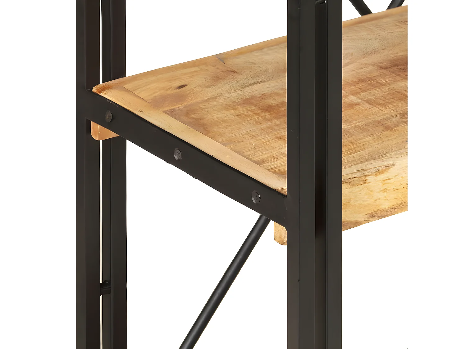 Boekenkast met 3 schappen 60x30x80 cm massief mangohout