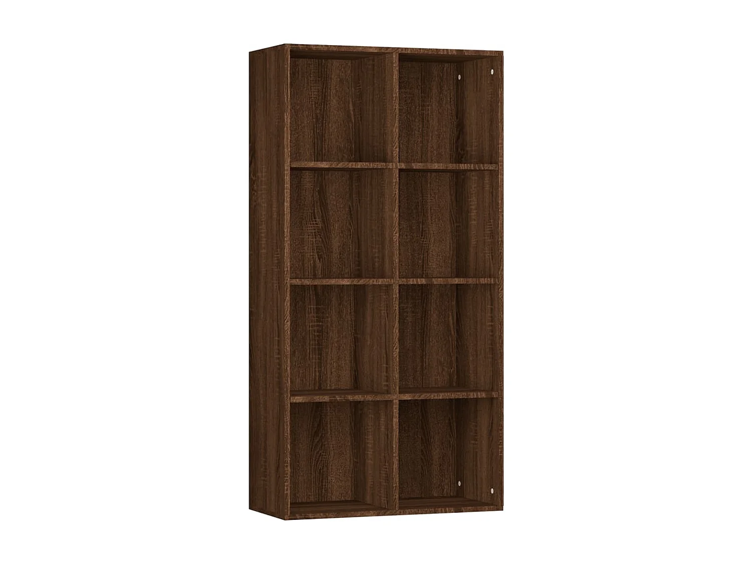 Boekenkast 66x30x130 cm bewerkt hout bruin eikenkleur