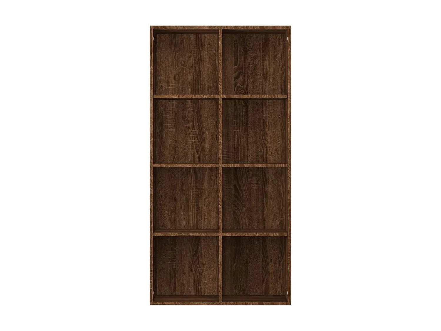 Boekenkast 66x30x130 cm bewerkt hout bruin eikenkleur