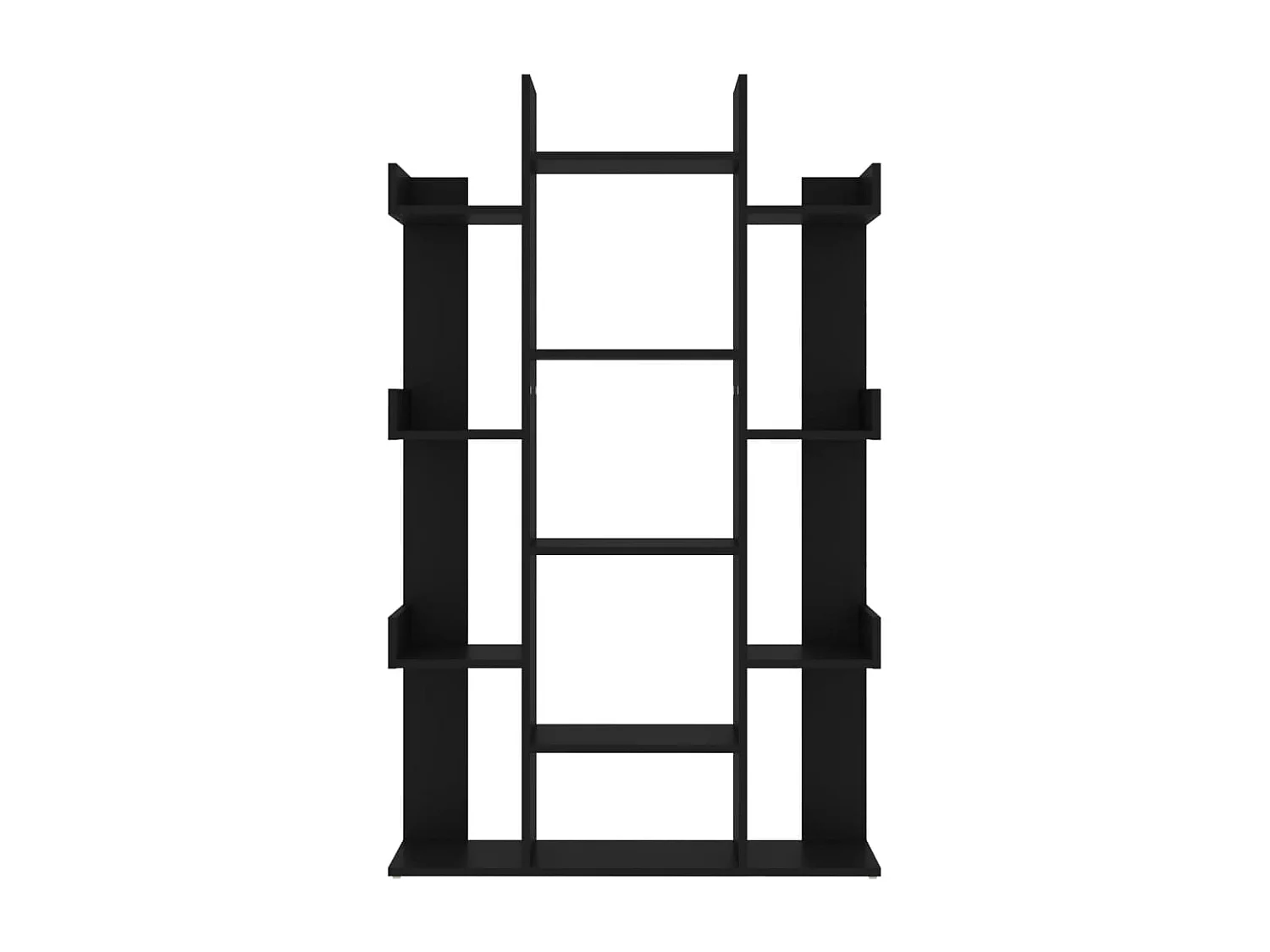 Estante 86x25,5x140 cm contraplacado preto