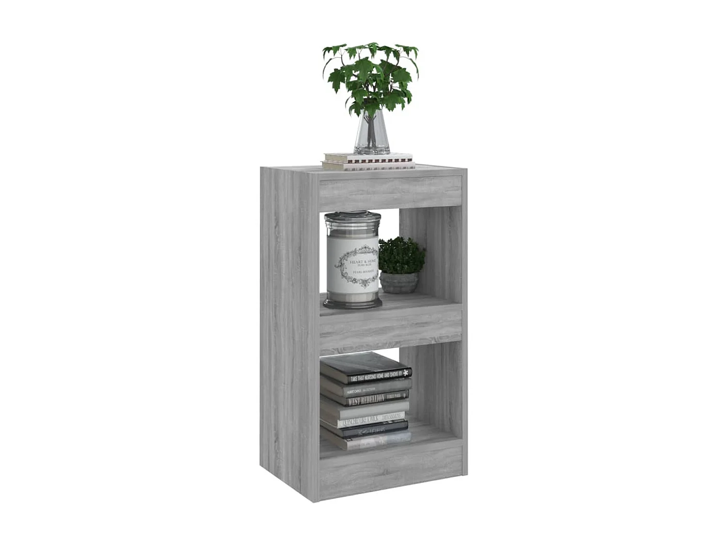 Bibliothèque/Séparateur de pièce Sonoma gris 40x30x72 cm