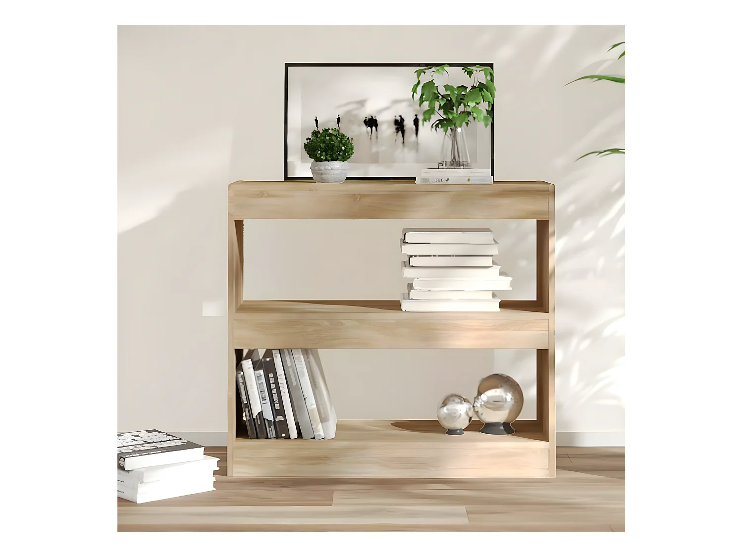 Boekenkast / kamerscherm 80x30x72 cm sonoma eikenkleurig