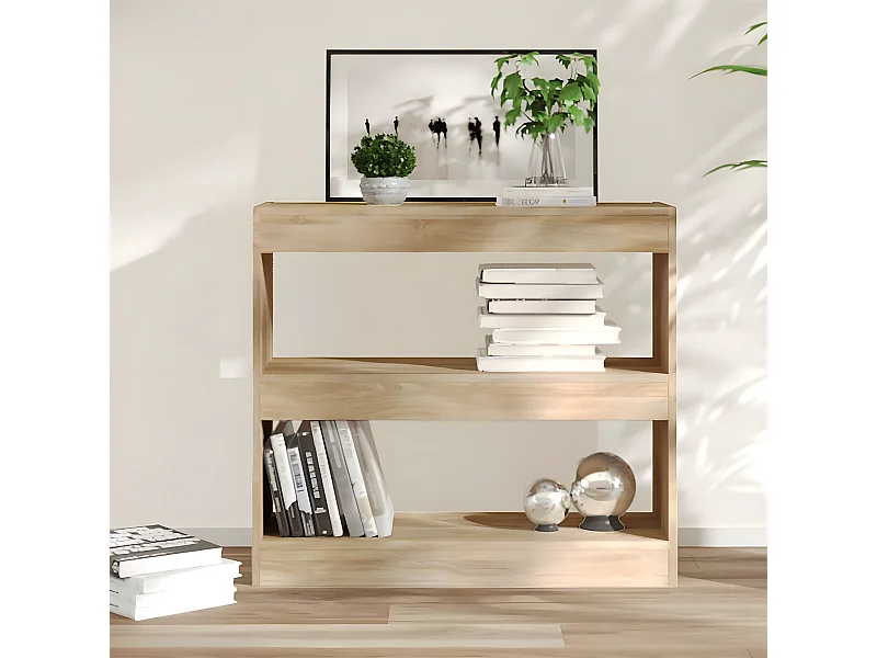 Bibliothèque/Séparateur de pièce Chêne sonoma 80x30x72 cm