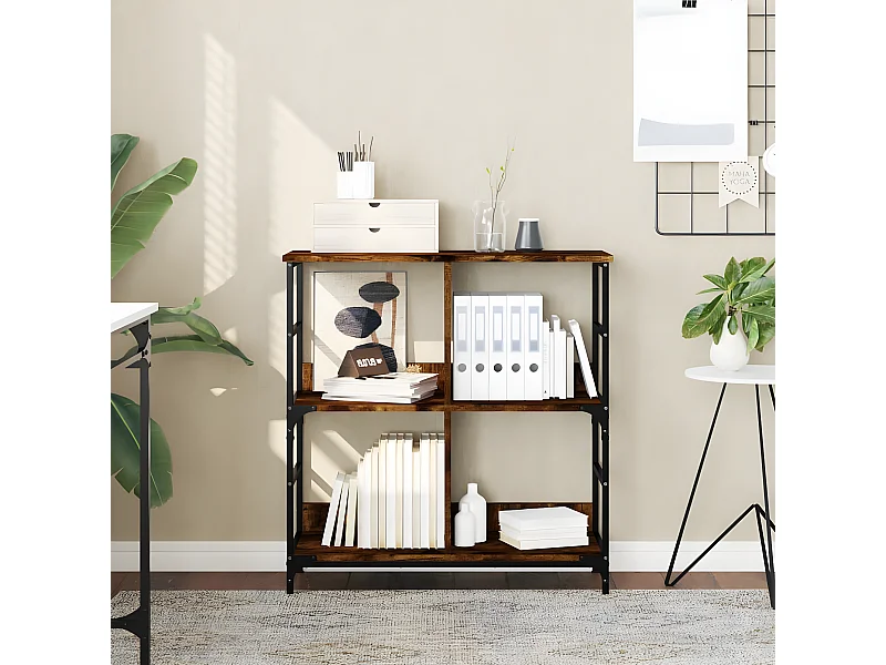 Estante 78,5x33x82 cm derivados de madeira carvalho fumado