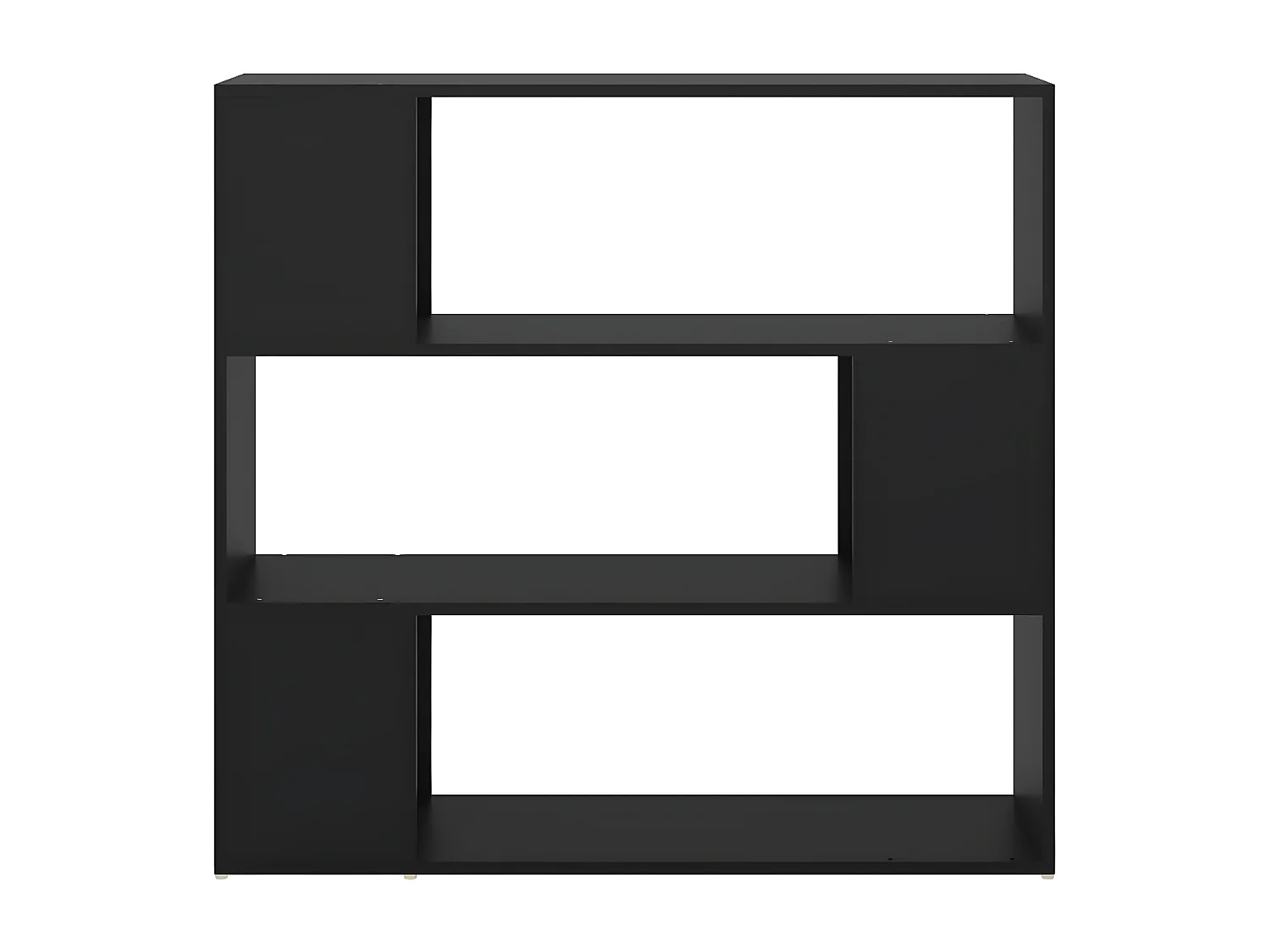 Bibliothèque/Séparateur de pièce Noir 100x24x94 cm