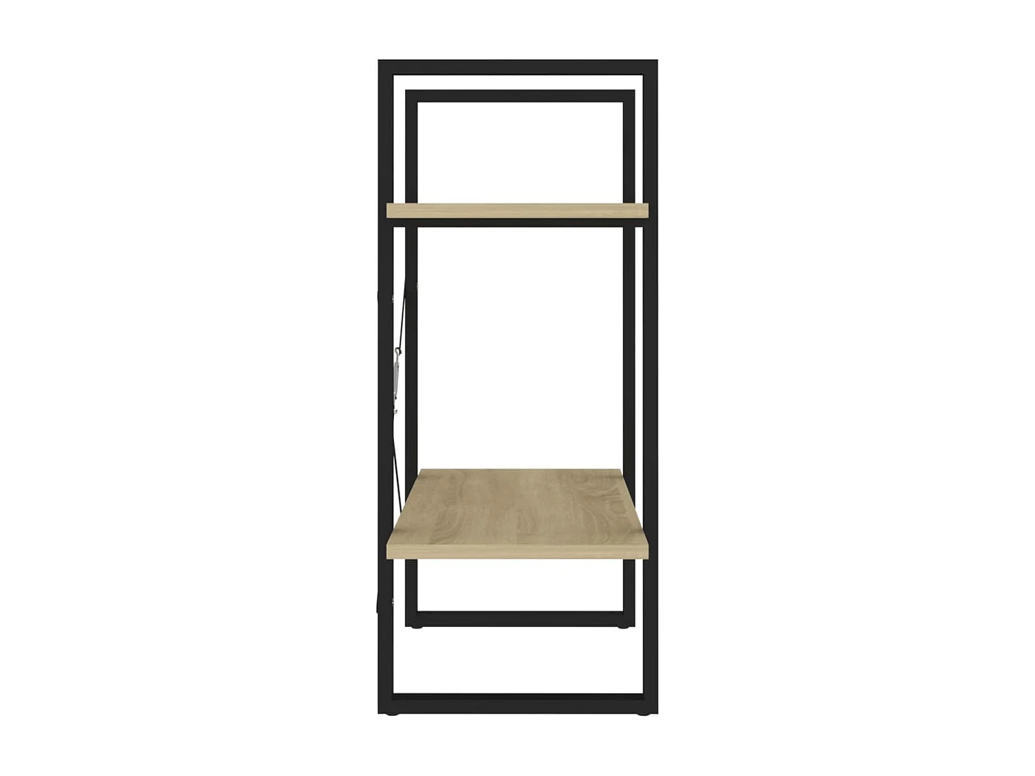 Bibliothèque à 2 niveaux Chêne sonoma 60x30x70 cm Aggloméré