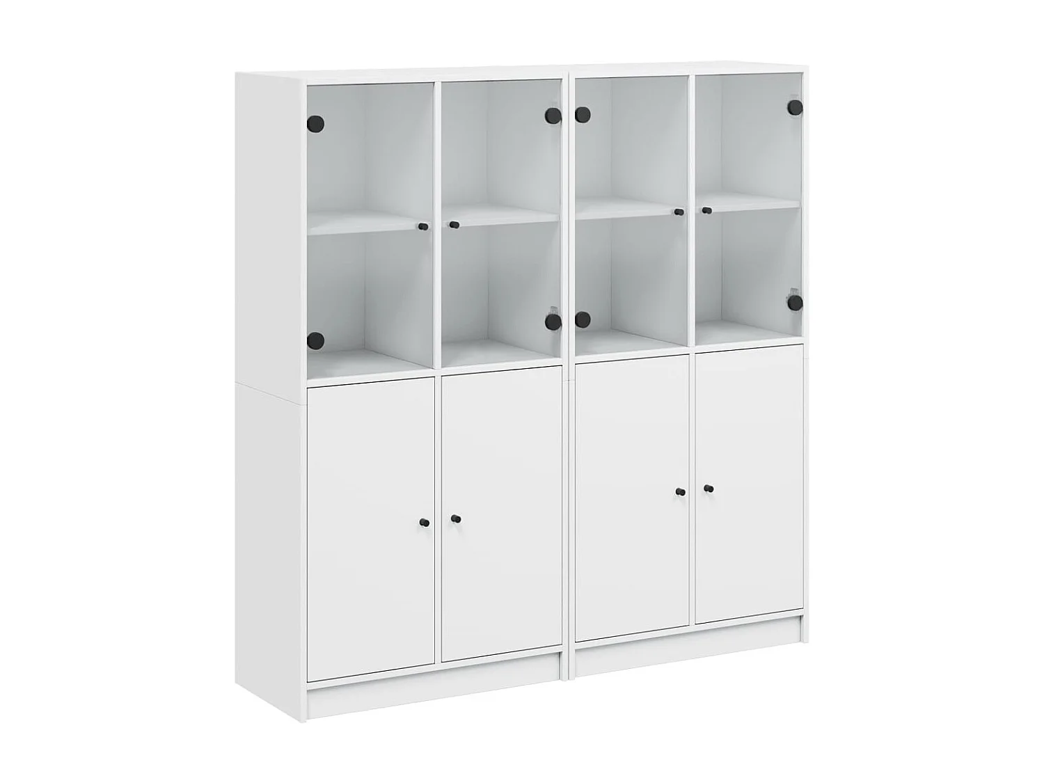 Estante c/ portas 136x37x142 cm derivados de madeira branco