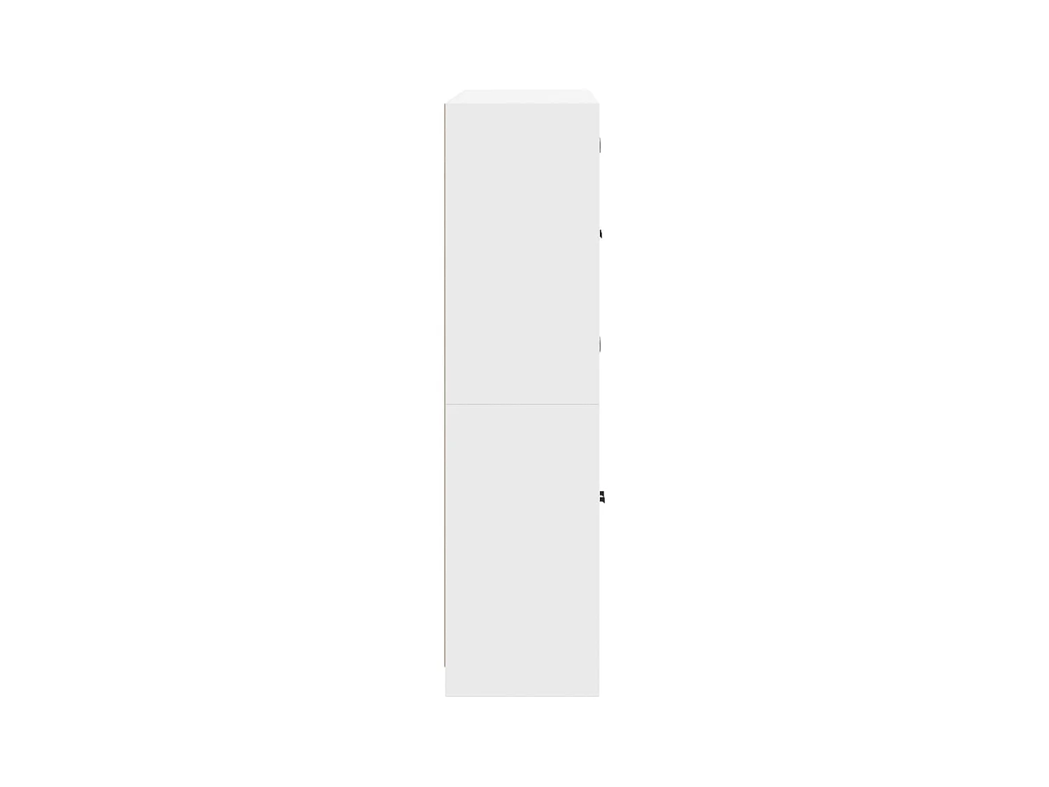Bibliothèque avec portes blanc 136x37x142 cm bois d'ingénierie