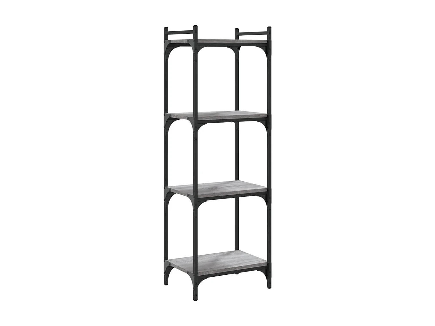 Bibliothèque à 4 niveaux sonoma gris 40x30x120 cm