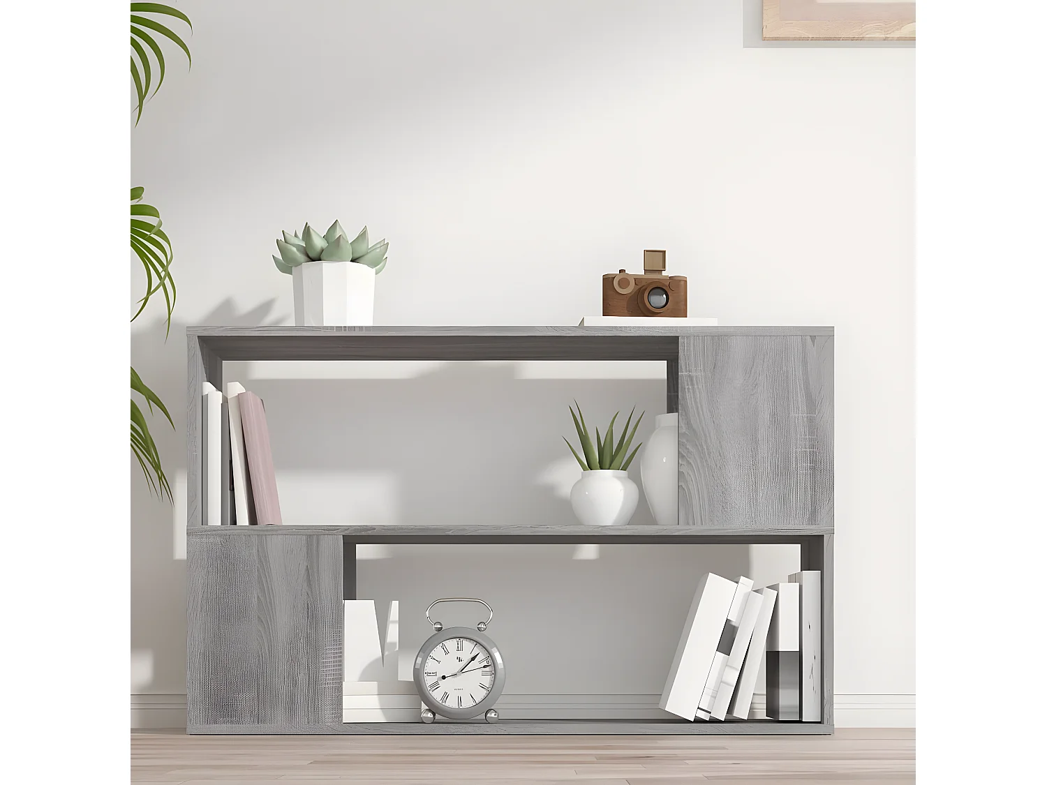 Bibliothèque Sonoma gris 100x24x63 cm Bois d'ingénierie