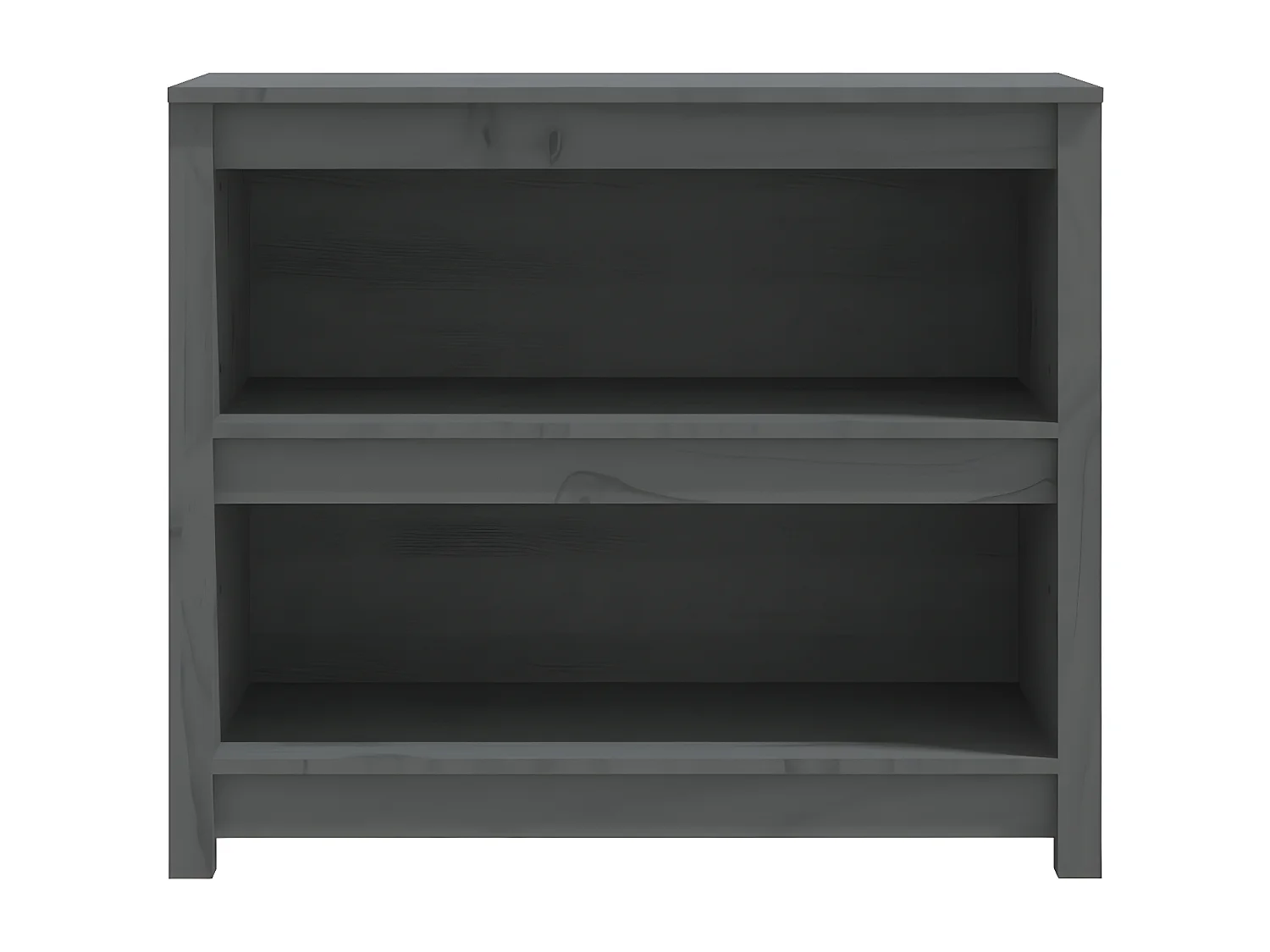 Bibliothèque Gris 80x35x68 cm Bois de pin massif
